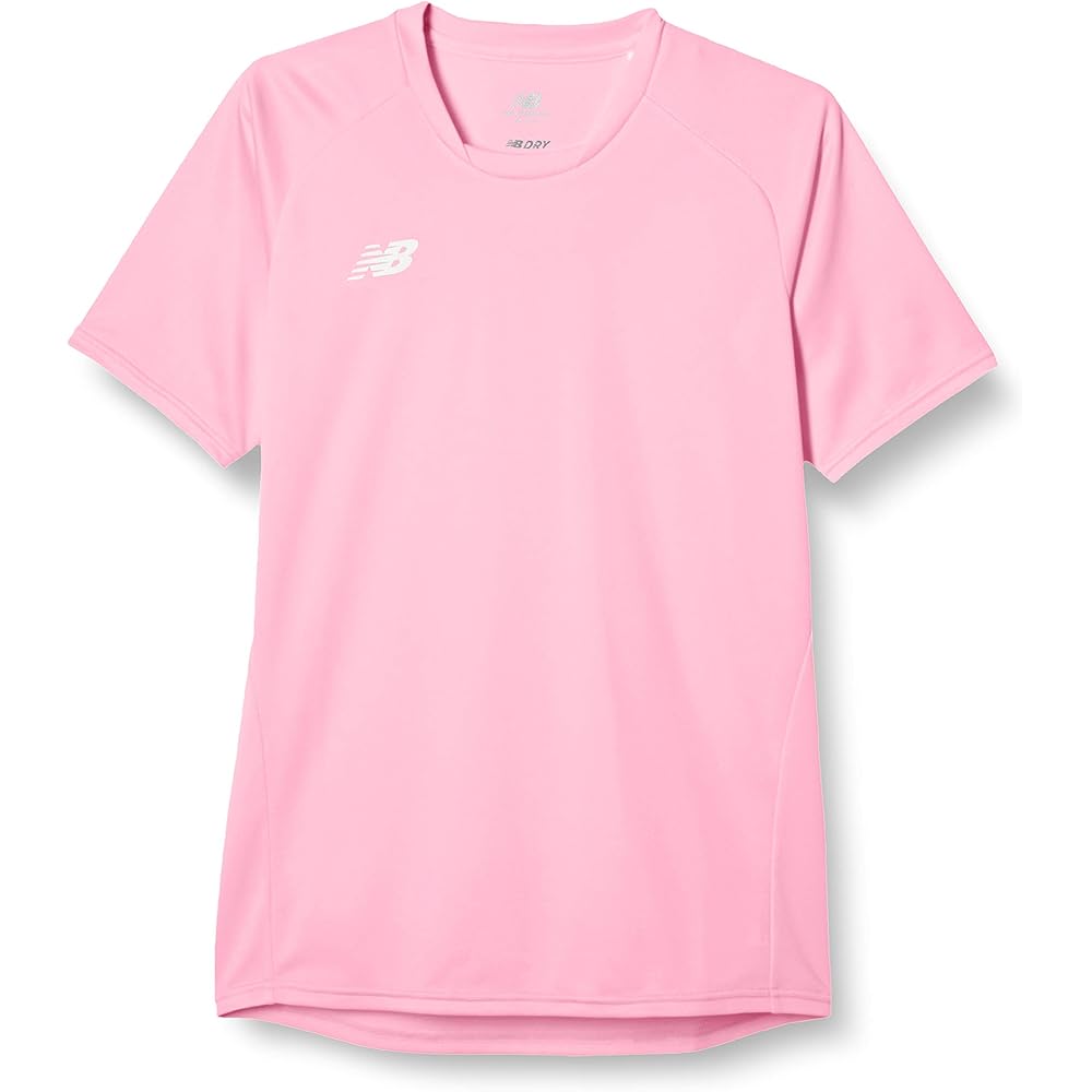New Balance Men s Short Sleeve Dry T-Shirt Soccer Sports Game Shirt Pink S