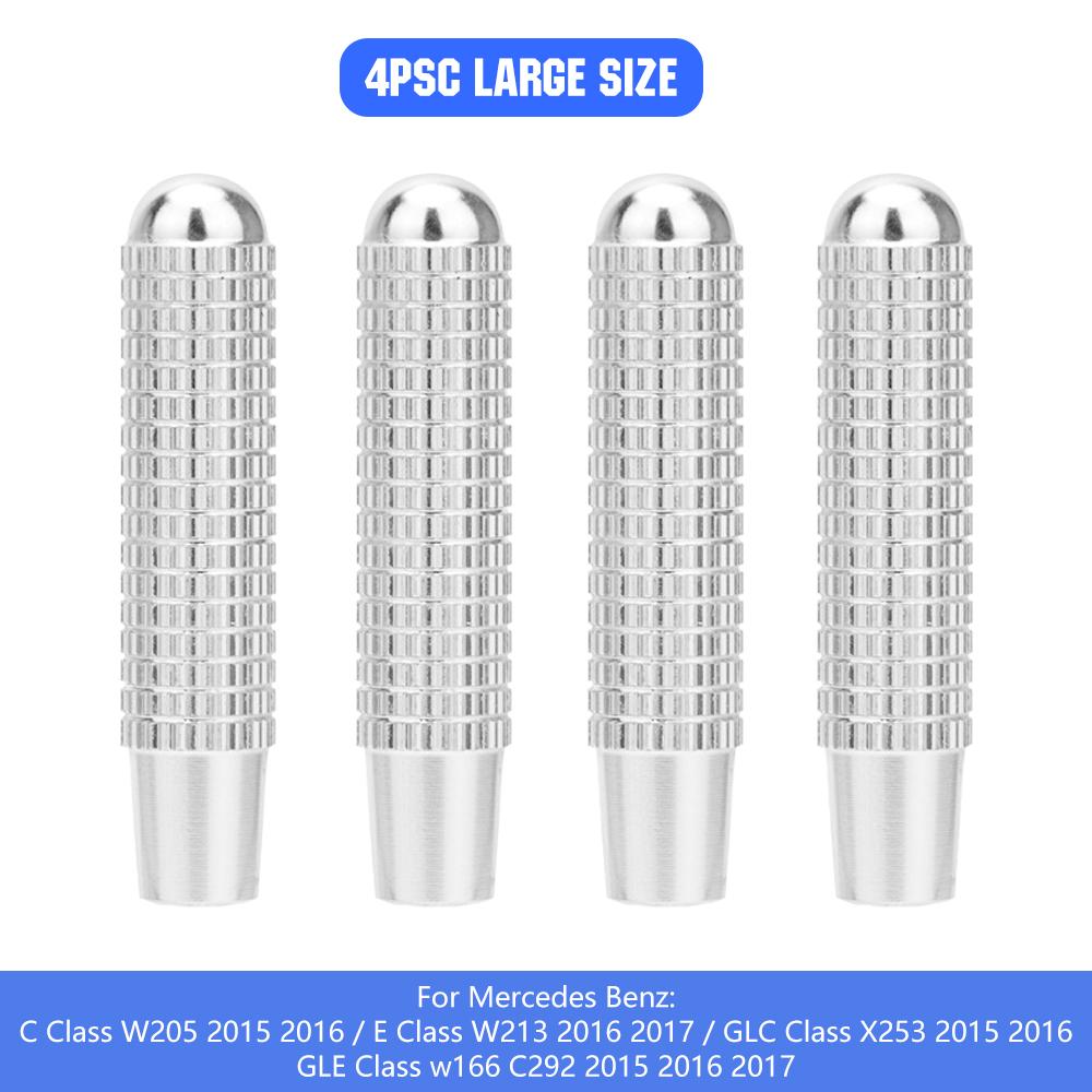 4pcs Car Alloy Door Lock Pins Lock Pin Screw Knob for Mercedes Benz C W205 GLC GLE E W213 CLA GLA A Class Modified Accessories