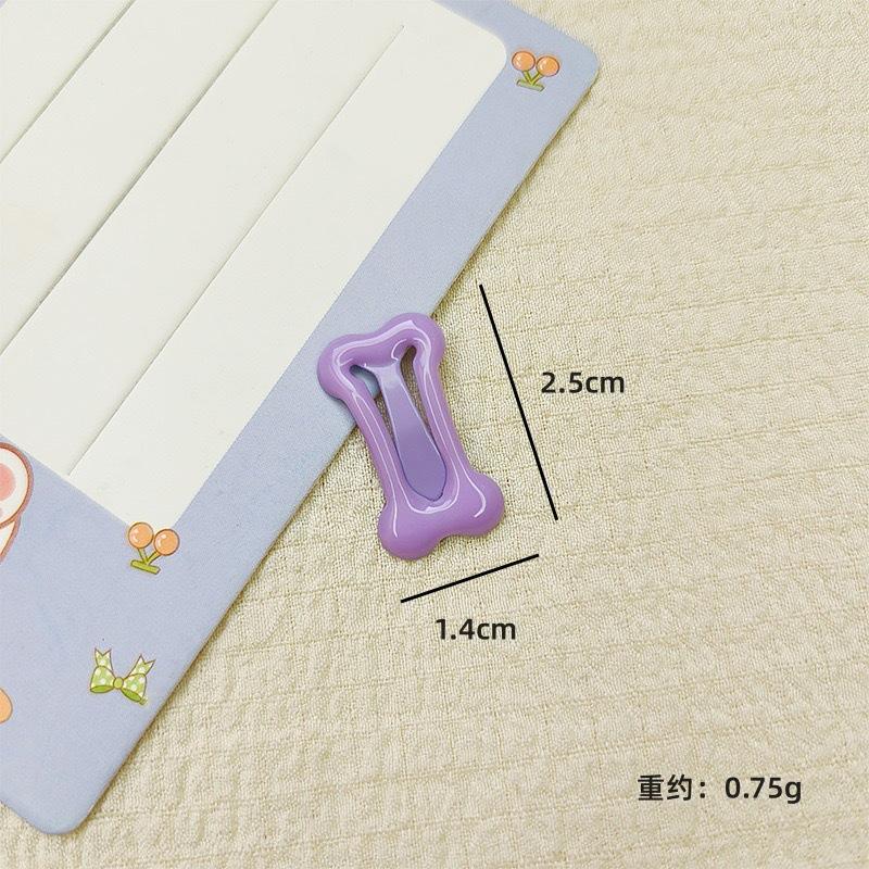 2.5cm Oil Drop Dopamine Color Hair Clip Small Bone Sweet Cute Girl BB Clip Side Bangs Broken Hair Small Hair