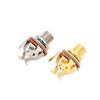 1/4 Inch Pickup Output 6.35Mm Electric Guitar Pickup Stereo Jack Input Plug Socket Brass For Pedal Guitar Female Connector Parts
