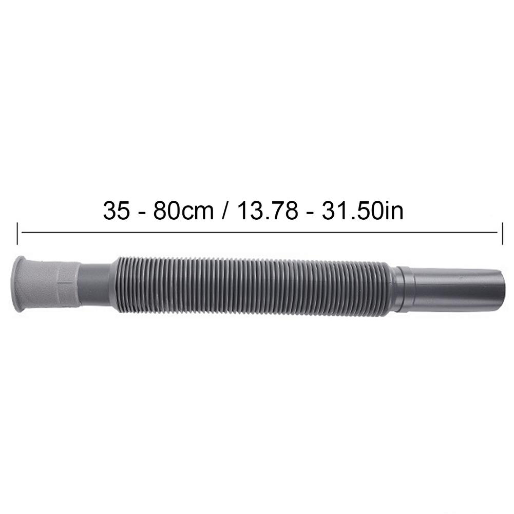 35-80cm Expandable ABS Drain Pipe Flexible RV Greywater Hose with Odor-Proof Seal