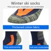 1 Pair Winter Ski Socks for Men Women Cold Weather Socks Warm & Breathable for Winter Sports Snowboarding Skiing