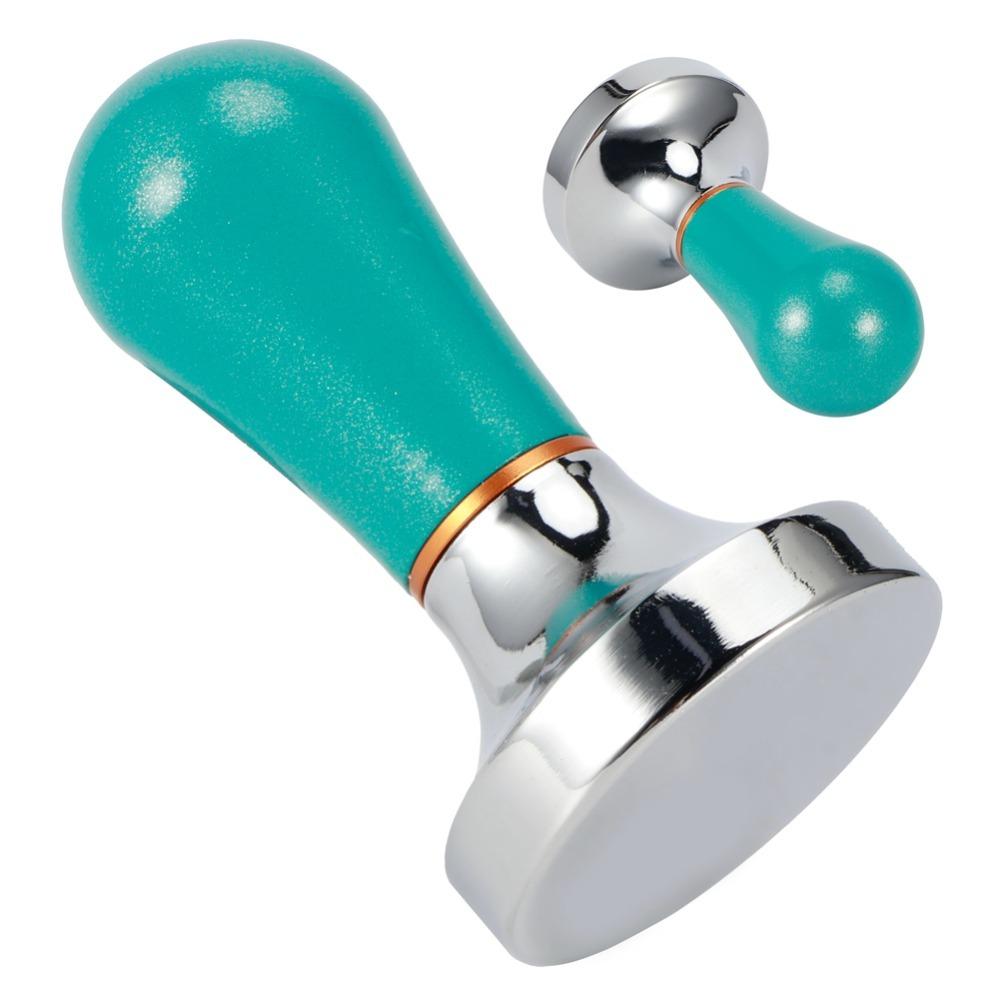 Aluminium Alloy Coffee Tamper Flat Coffee Machine Accessory Espresso Tamper  Coffee Bar светло-синий