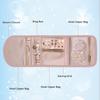 1 Pc Travel Jewelry Storage Box With Foldable Jewelry Roll, Suitable For Travel Rings, Necklaces, Earrings, Bracelets, Mini