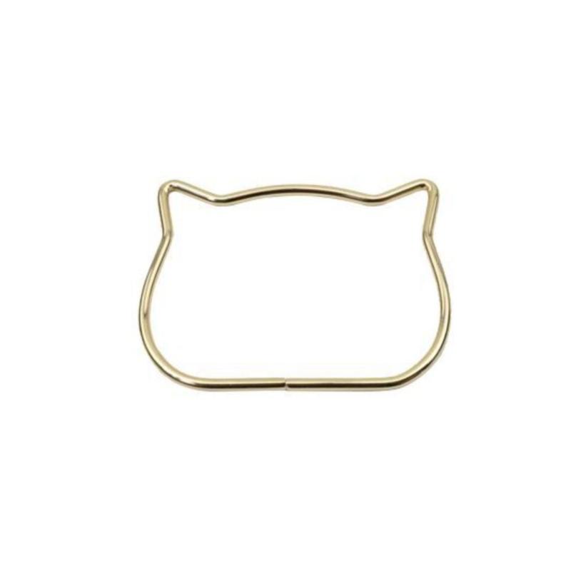 Cat/Bear Shapes Bag Handle Fashionable Iron Not Easily Fade Luggage Hardware Accessories Sturdy Bag Carrying Ring Diy