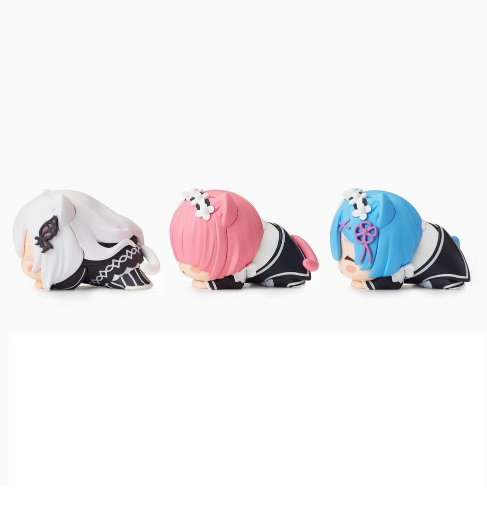 Figurină Anime Rem 4CM Re Zero kara Hajimeru Isekai Seikatsu Figurină Hikkake Pisicuță Jucărie Anime Drăguță Cadou Colecție Decorațiune PVC