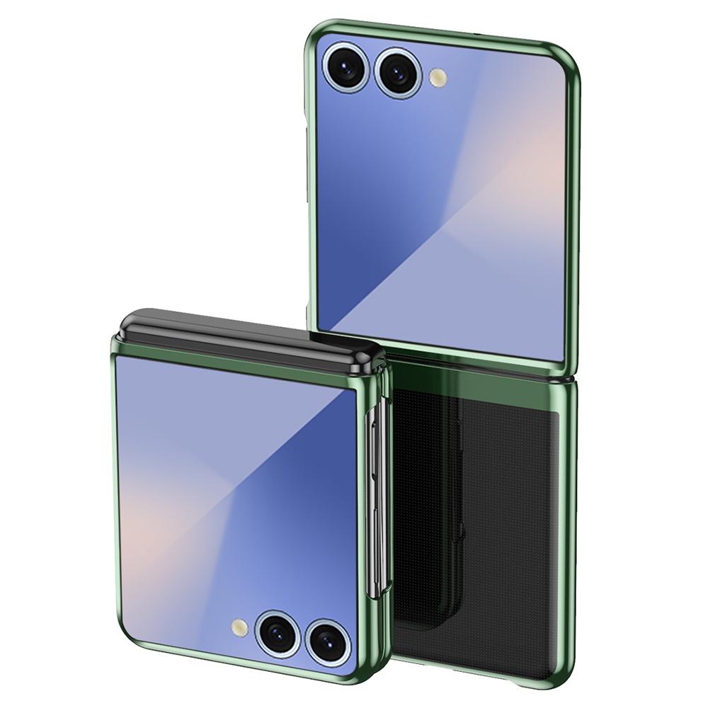 For Samsung Galaxy Z Flip7 5G Case Clear PC Electroplating Hard Phone Cover