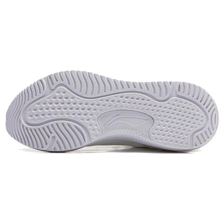 Li Ning Cushioning Breathable Abrasion Resistant Low top Running Shoes Women's Mist White ARST072-6