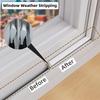 1PC 3/5m Cladding Door and Window Seals wedge weather stripping seal strip Doors Gap Filler Noise Blocker Foam Tape Sealing