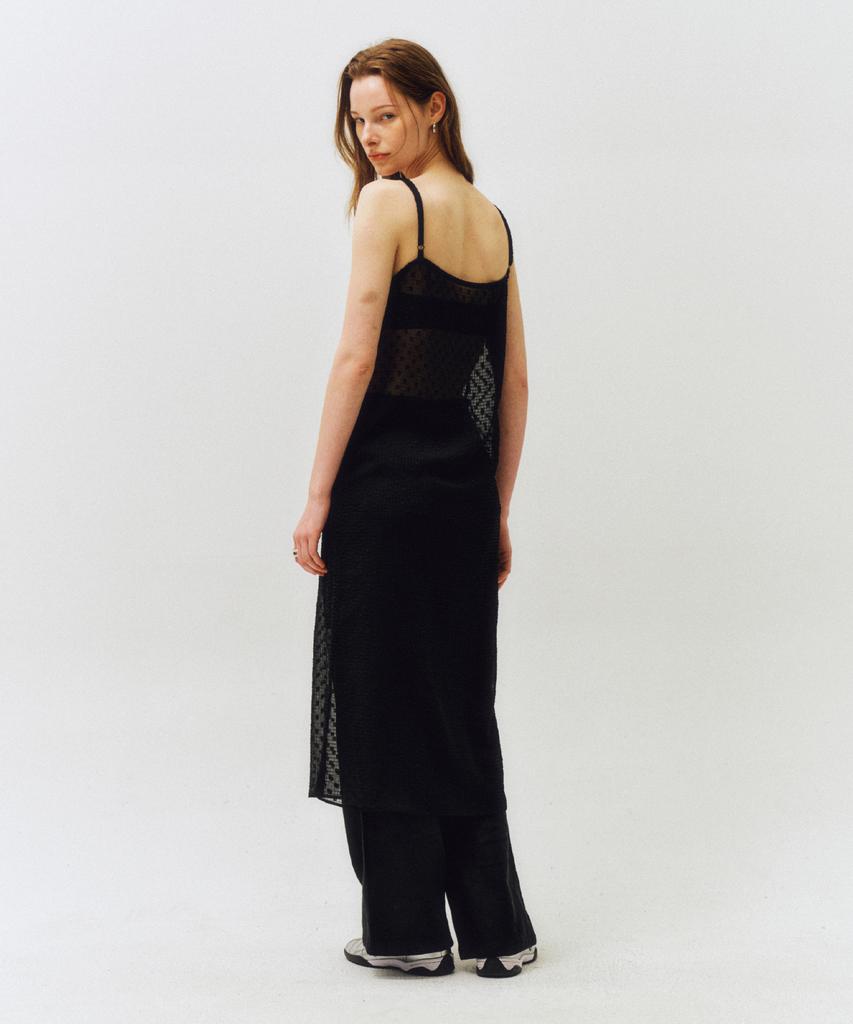 Cita Dot See-Through Layered Dress_Ctop711(Black)