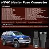 HVAC Heater Hose Connector for Ford Excursion Expedition F150 F250 F350 E150 E250 E350 Econoline Super Duty for Ranger for Lincoln 3/4" Tube & 5/8"