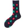 Happy Cherry Lemon Pineapple Strawberry Unisex Fruit Cotton Socks Skateboard Men Fashion Business Hipster Dropship