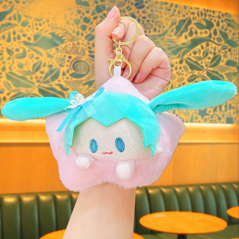 

Звезда Хацунэ Мику плюшевая подвеска кукла маленькая подвеска кукла маленькая креативная кукла плюшевые милые аксессуары синий