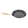 Grilling Skillet Stainless Steel Round Shape Foldable Vegetable Grill Basket for Camping Commercial