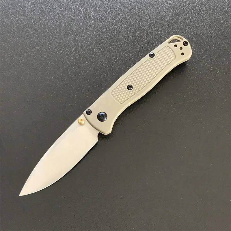 Pocket Knifes BM 533 Mini Bugout Folding Knife Nylon Fiber Handle Kitchen Knives Utility Meat Cleaver Fruit Sharp Knife EDC Tool