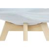 Chaise 48 X 56 X 83 Cm Mousse Beige Bleu Hêtre