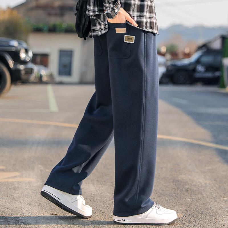 JEEP 2025 Men's Casual Loose Straight-Leg Sweatpants