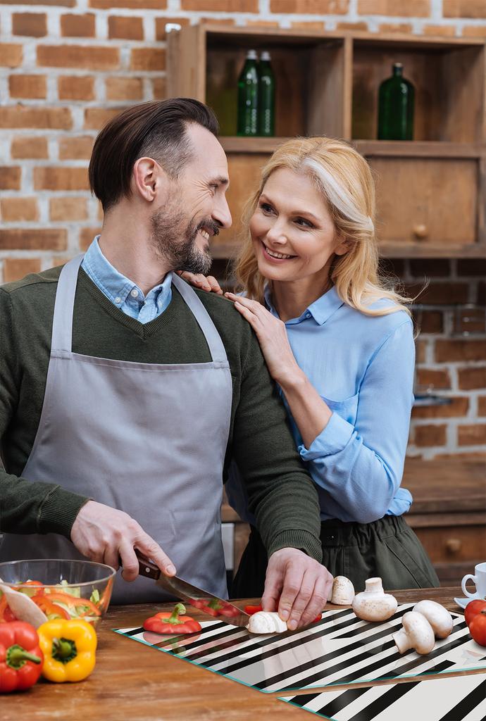SZKLANA PŁYTA OCHRONNA NA KUCHENKĘ 85x52 PASKI