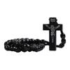 Natural Wood Rosary Necklace Featuring Smooth Sturdy Beads and Intricately Crosses Portable for Christian Adults