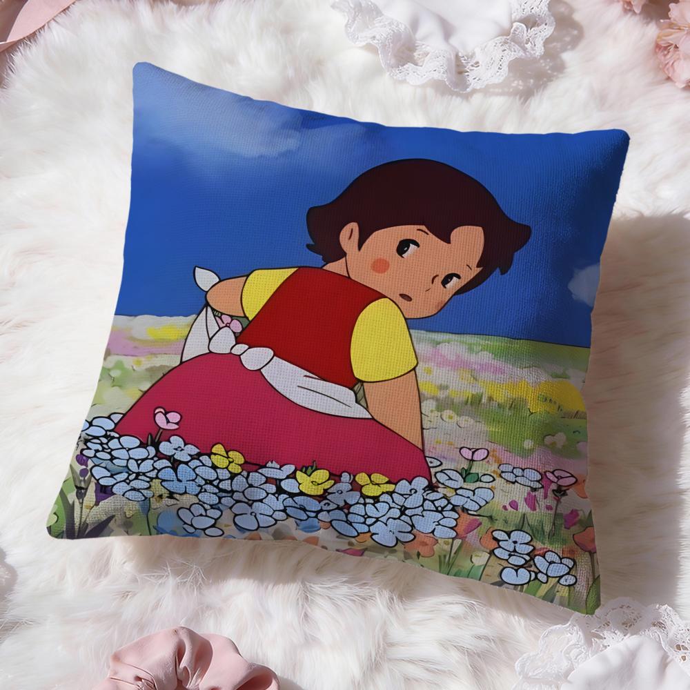 Federa Classica a Cartoni Animati h-Heidi Comfort Premium Reversibile - Design Due in Uno per Qualsiasi Stanza e Interno Auto
