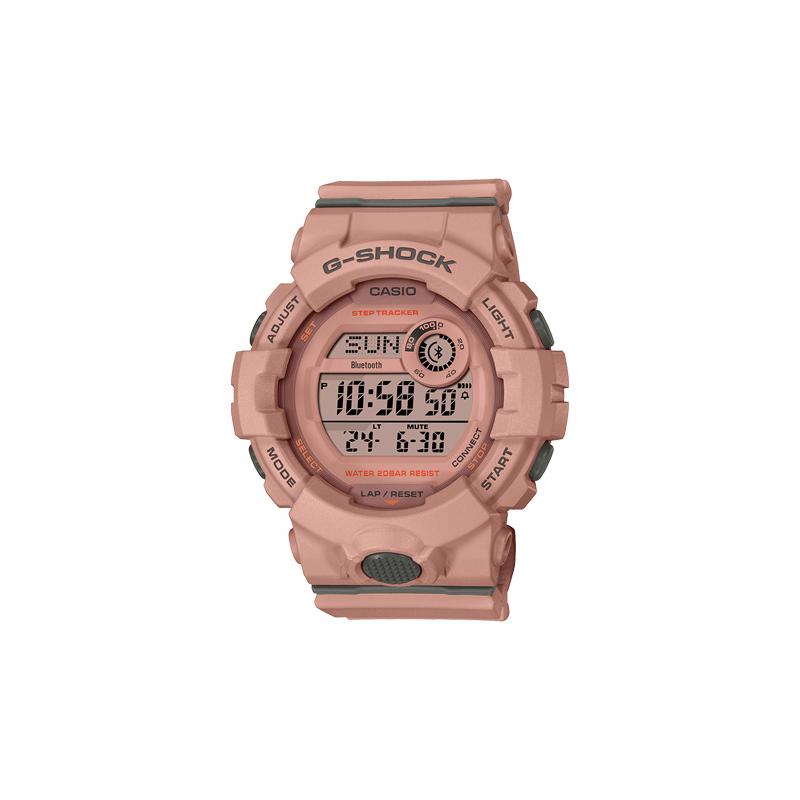 

Casio G-SHOCK Series Bluetooth Connection Waterproof and Shockproof Movement Quartz Movement Resin Strap Japanese and Korean Watch GMD-B800SU-4PR рожевий