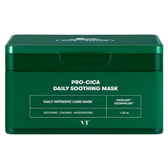 

VT COSMETICS Pro Cica Daily Soothing Mask – 30 Sheets / Korean Face Mask