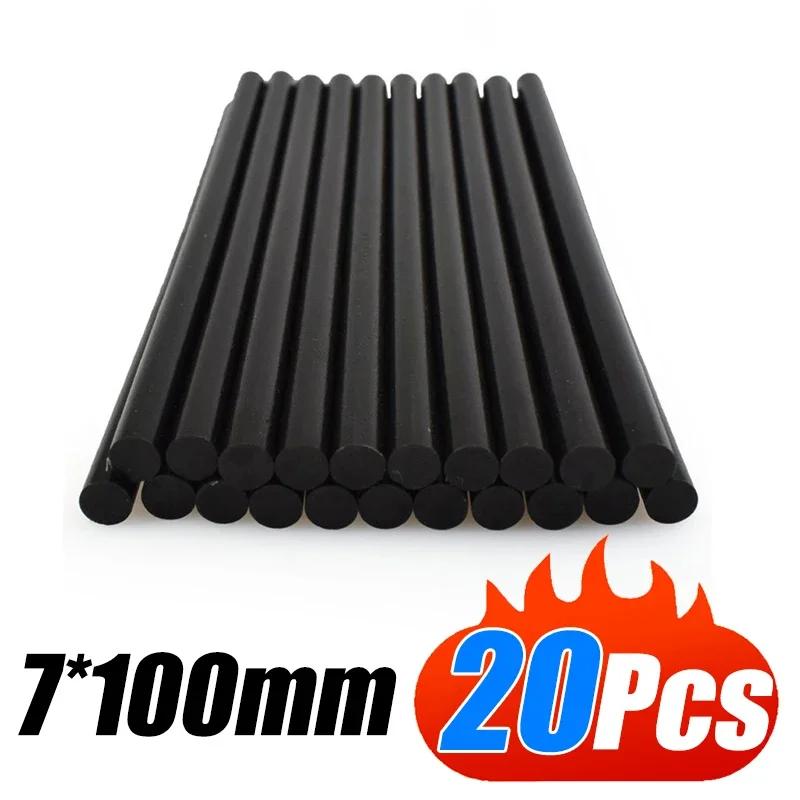 10/50Pcs 7mm Car Dent Repair Glue Sticks Car Body Paintless Dent Repair Black Hot Melt Strip Car Dent Repairing Glue Stickers
