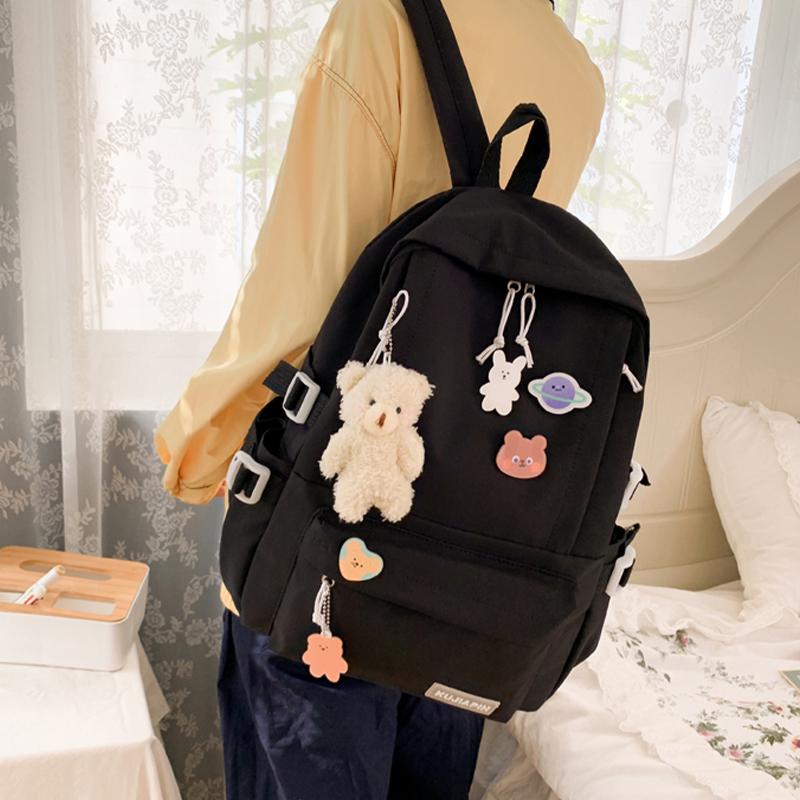 Rucksack Leichtgewicht Mädchen Große Kapazität Süßer Lässiger Rucksack Grundschule Reise Schule Sekundarstufe Koreanischer Rucksack