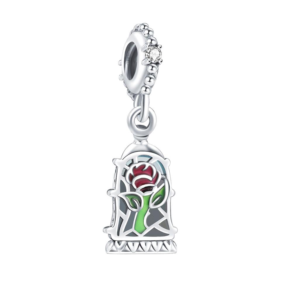 New Copper Charm Fit Original Bracelet Accessories Women Jewelry Spring Blossoms Series Cannibal Flower Rose