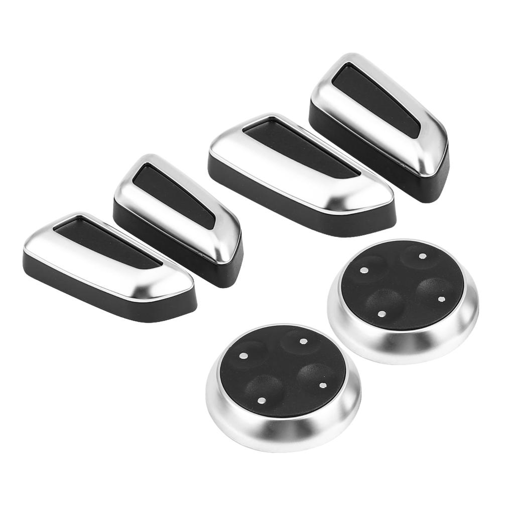6Pcs Car Seat Adjustment Knob Button Switch Cover Trim for A3 A4 A5 A6 Q3 Q5