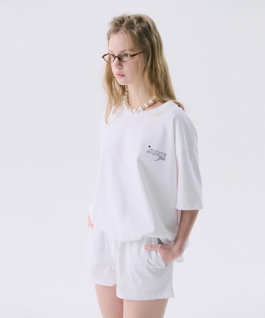 JUNEJUNE SPACE Vol11.Basic Logo T_White(Vol11.Basic Logo T_White)