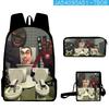 Skibidi Toilet Man Spoof Schoolbag Primary And Secondary School Backpack Satchel Pencil Bag Backpack Three-Piece Set