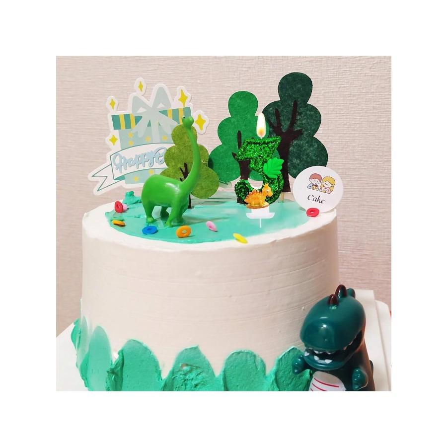0-9 Number Birthday Candle Happy Birthday Cake Candle Birthday Baking Anniversary Dinosaur Themed Party Supplies
