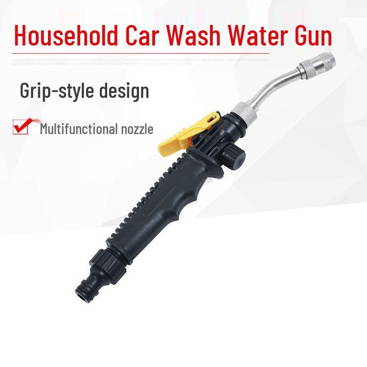 Stainless Steel High-Pressure Car Wash Foam Gun with Copper Nozzle and No-Scratch Wax Spray for Cleaning and Seedling Watering.