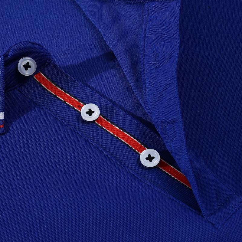 Casual Summer Solid Men's Polo Shirt Top Business Polo Men Short Sleeve Sports Tee Shirts Blue Black White Tops