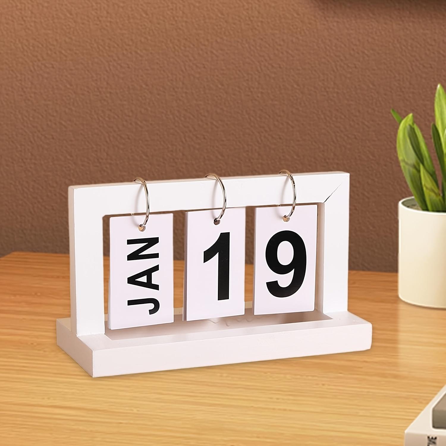 

Arabic Weekly and Monthly Calendar Minimalist Flipping Calendar - Reusable Desktop Decorations for Home and Office Decor L