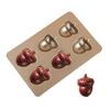 Hazelnut Shape Chocolate Dessert Mold 6-Cavity French Pastry Baking Mold Cake Mold  Pastry Making