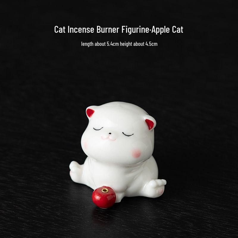 Creative Cute Kitten Ceramic Incense Holder and Burner