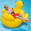 Thickened Swimming Pool Air Mattress,Giant Duck Inflatable Pool Floating Bed, Water Lounge Chair Perfect for Pool & Beach Party