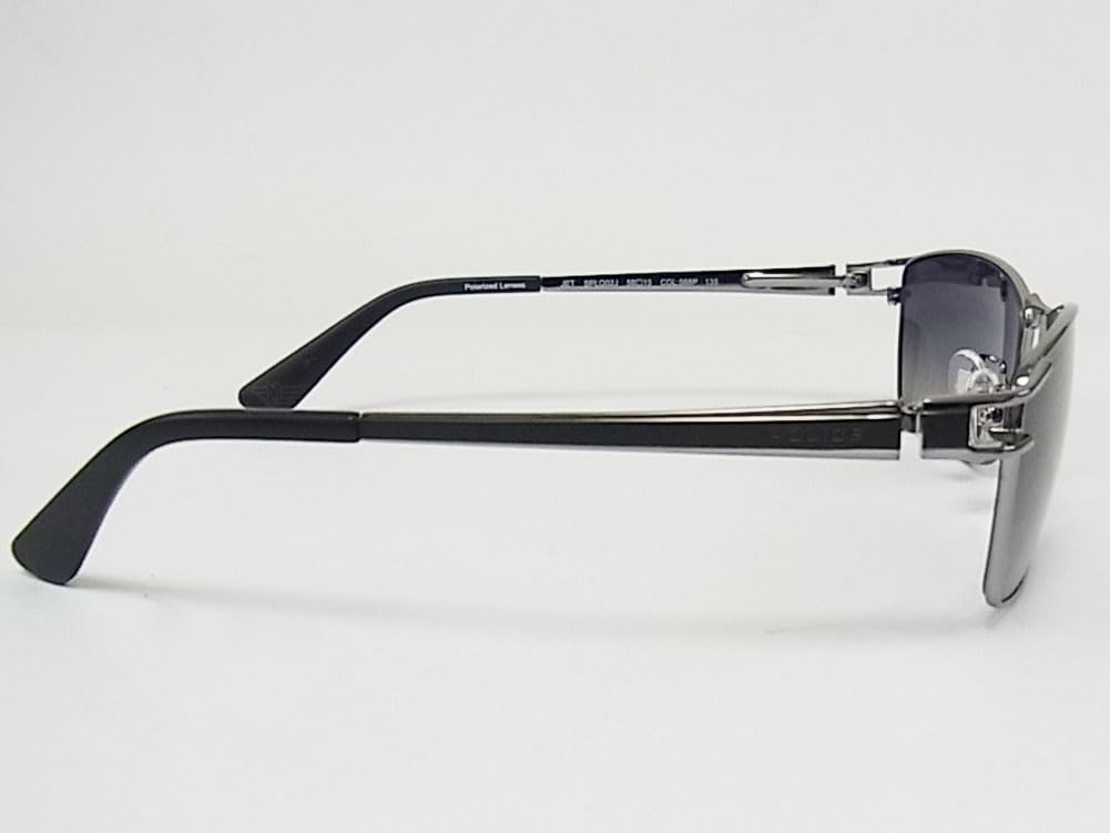 Police SPLQ02J 568P 59 Sunglasses POLICE JET Jet Polarized Lens Titanium Men's Women's
