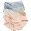 LangSha Modal Women's Underwear, Silk Antibacterial Crotch, High-Elasticity Comfortable Breathable Mid-Rise Young Women's Triangle Briefs Shorts