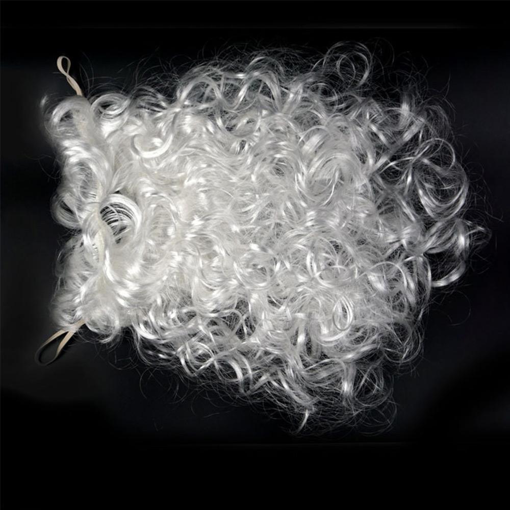Christmas Halloween Santa Wig & Beard White Beard Wig Grandpa Costume Props  for Adults