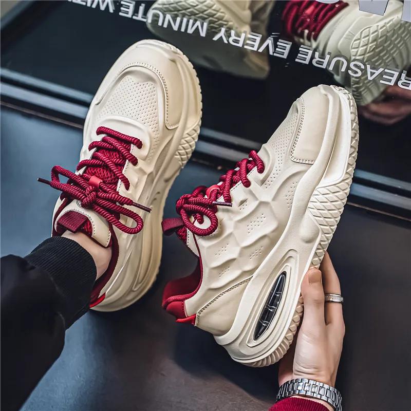 Male Sneakers Men's Sneakers Loafers Shoes for Men Sports and Leisure Soft and Comfortable Thick Bottom Wear-resistant Fashion