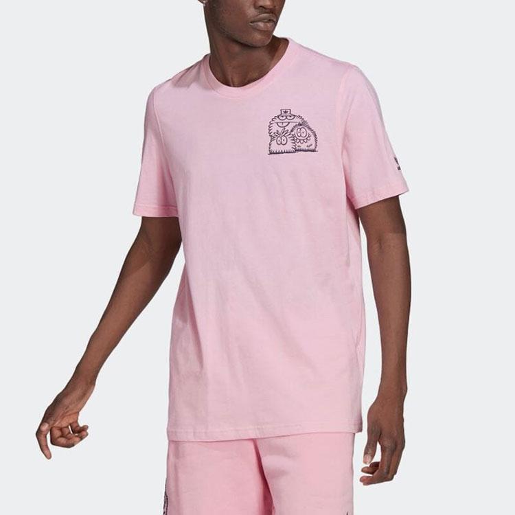 adidas Originals T-shirt da uomo KEVIN LYONS Rosa HC7128