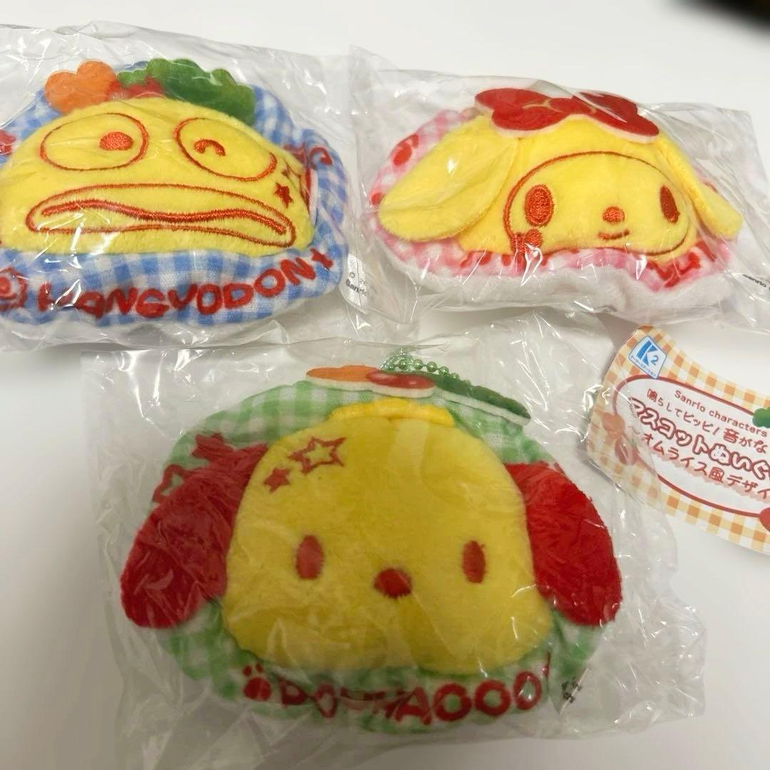 Anonymous delivery Sanrio characters mascot stuffed toy omelet rice style design