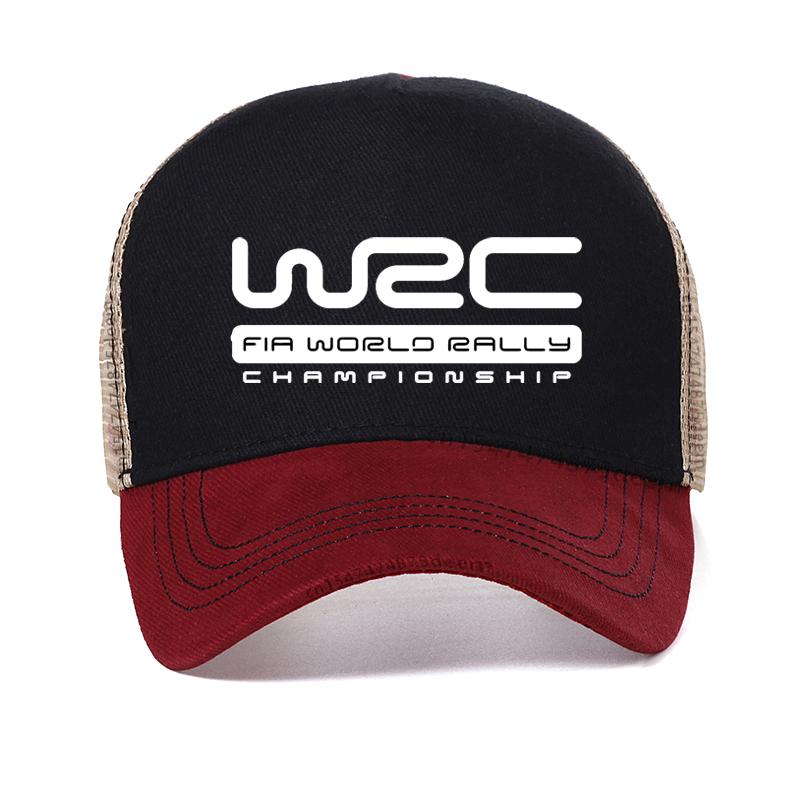 Mistrovství světa v rallye WRC Baseballová čepice Módní Cool WRC Klobouk Unisex Nastavitelný Snapback klobouk letní Síťovina prodyšné klobouky