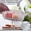 Extendable Over the Sink Colander Fruits and Vegetables Drain Basket Adjustable Strainer Sink Washing Basket for Kitchen