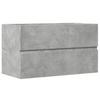 Bathroom Wall Mounted Cabinet Concrete Grey 80 x 38.5 x 45 cm Particleboard
