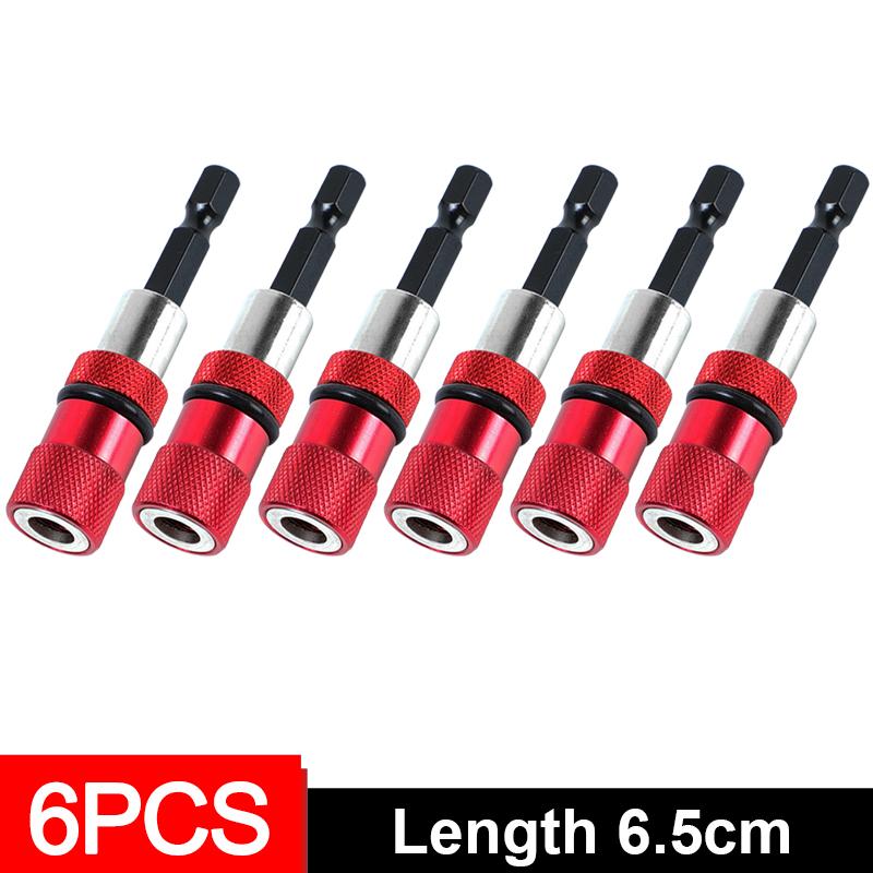 1/6x Hex Shank Magnetic Screwdriver Bit Holder Adjustable Screw Depth Extension Bar 1/4 Inch Power Drill DIY Tool Quick Release
