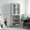 VidaXL Highboard Concrete Grey 69.5x34x180 Cm Engineered Wood 3198725